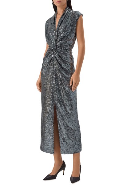 Платье с отделкой пайетками KITON, арт. D60317K0517G01, фото 3