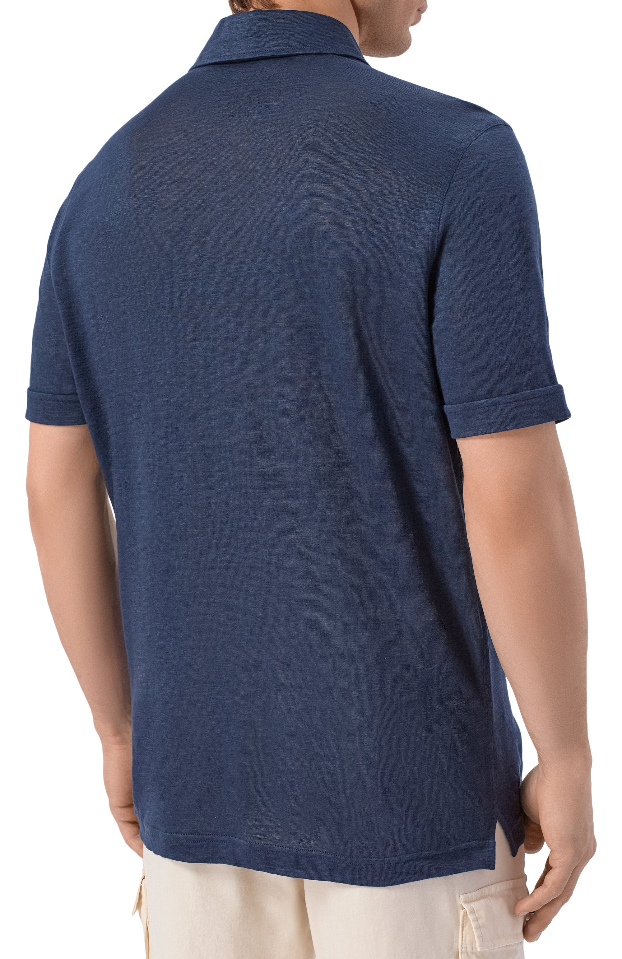 Льняное поло STEFANO RICCI, арт. K919510PCM/T26205, фото 4