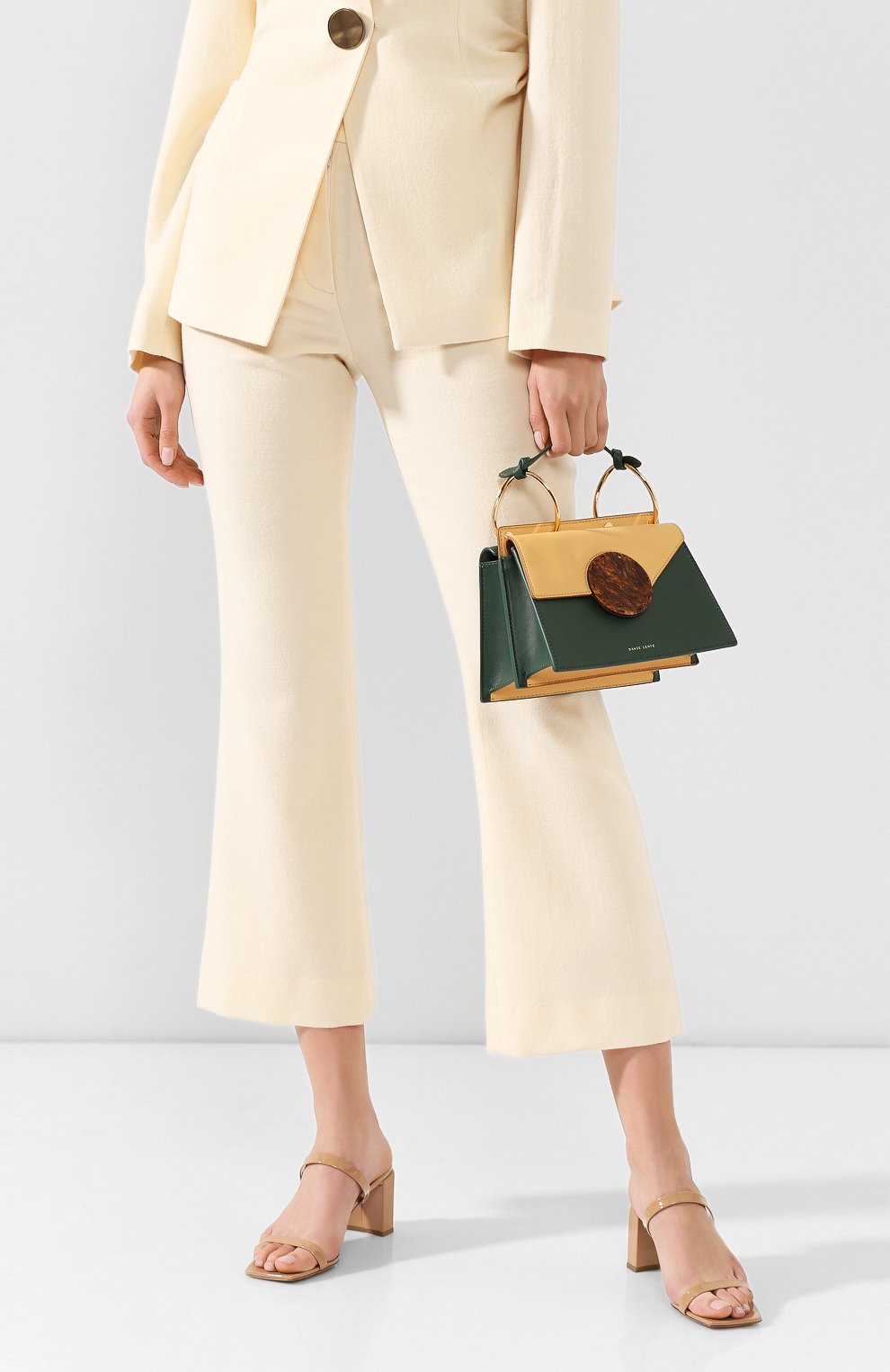 Сумка phoebe bis DANSE LENTE зеленого цвета по цене 45150 руб., арт. PH0EBE BIS/GARDEN H0NEY, фото 2 Сумка phoebe bis DANSE LENTE, арт. PH0EBE BIS/GARDEN H0NEY, фото 2