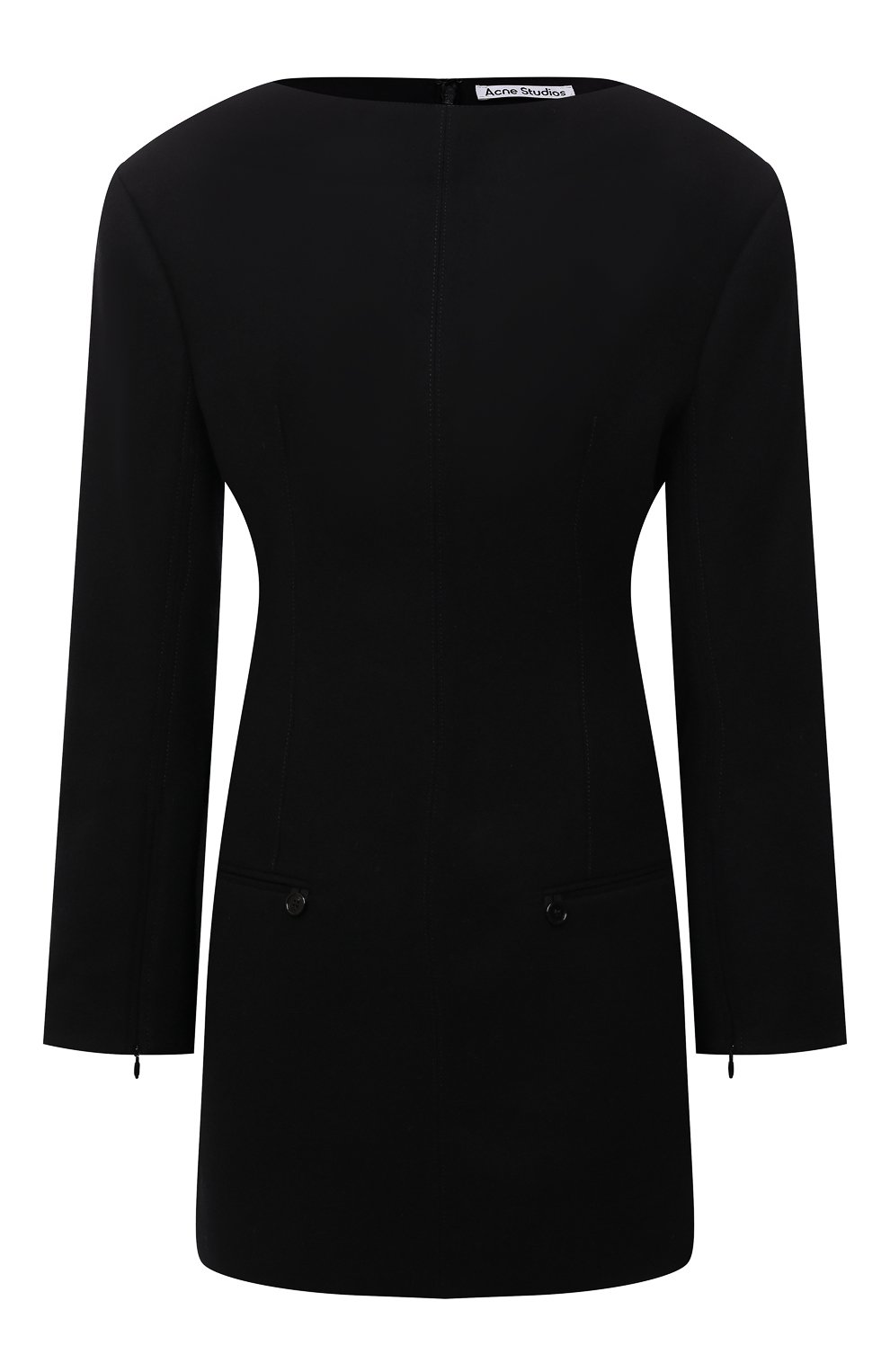 Шерстяное платье ACNE STUDIOS черного цвета по цене 46600 руб., арт. A20339, фото 1 Шерстяное платье ACNE STUDIOS, арт. A20339, фото 1