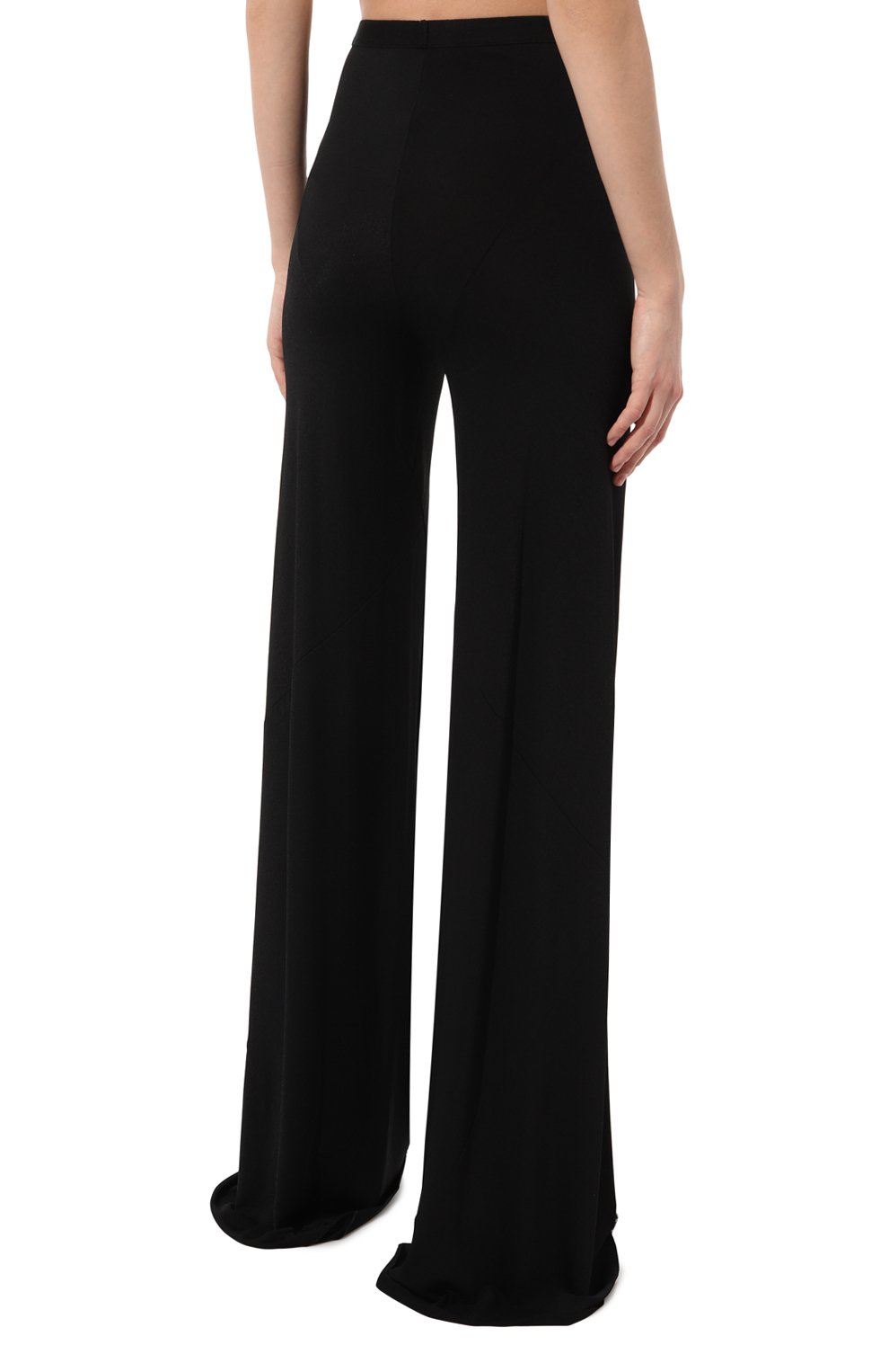 Брюки из вискозы RICK OWENS LILIES черного цвета по цене 61550 руб., арт. LI01D6334/CVI, фото 4 Брюки из вискозы RICK OWENS LILIES, арт. LI01D6334/CVI, фото 4