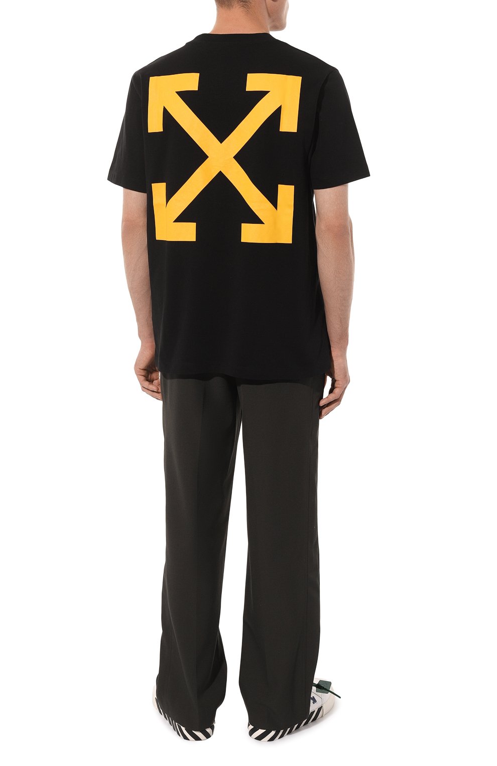 Хлопковая футболка OFF-WHITE, арт. OMAA027C99JER0151001, фото 2