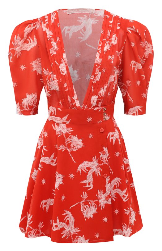 Хлопковое платье Ulyana Sergeenko ABC009SS23Morocco 1021т23 Красный ABC009SS23Morocco 1021т23