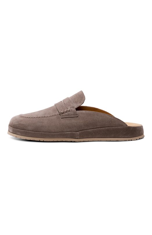 Замшевые домашние туфли Farfalla F5ALI/SUEDE Коричневый  F5ALI/SUEDE Фото 4