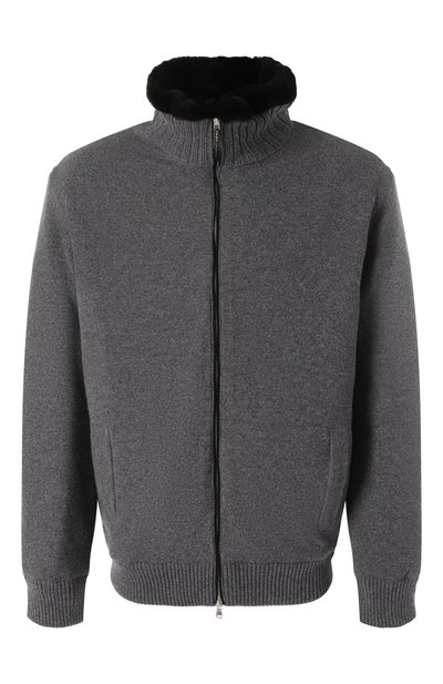 Мужской кашемировый бомбер с меховой подкладкой KANGRA, арт. 9150/09 02
