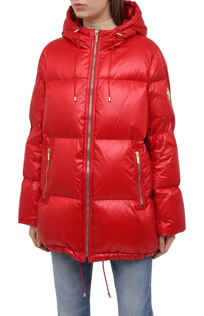 Пуховик MICHAEL MICHAEL KORS красного цвета по цене 54500 руб., арт. MH02J25CDF, фото 3 Пуховик MICHAEL MICHAEL KORS, арт. MH02J25CDF, фото 3