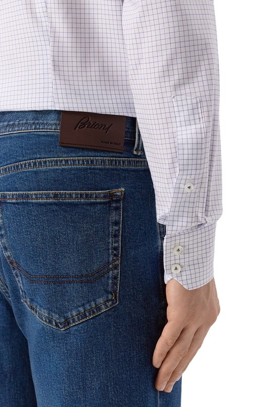 Хлопковая сорочка Van Laack VL-RIVARA-TF/161648 Голубой  VL-RIVARA-TF/161648 Фото 5