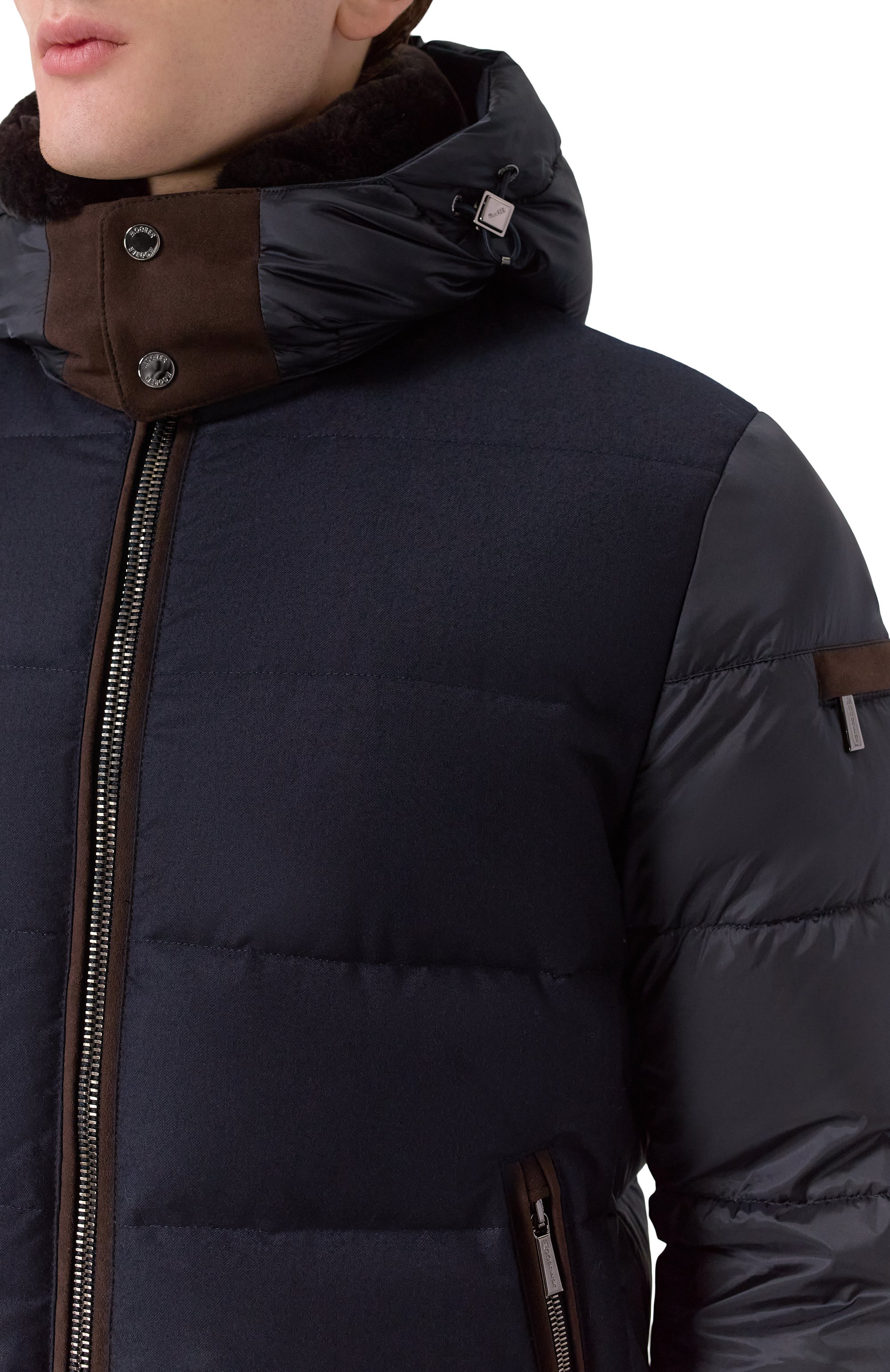 Пуховик wright-shl с воротником из овчины MOORER, арт. WRIGHT/SHL, фото 5