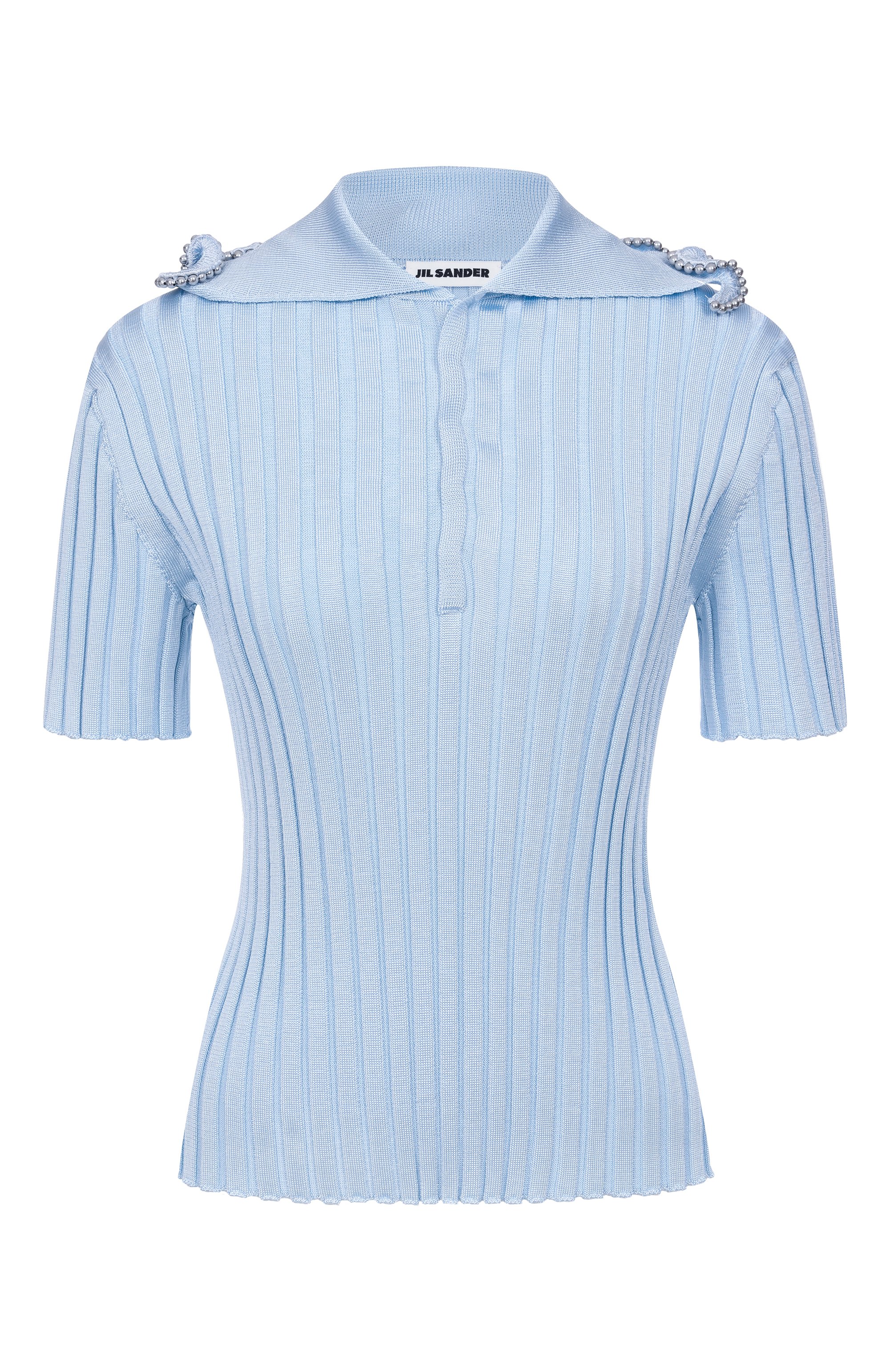 Поло из вискозы JIL SANDER, арт. J03GL0114/J18346, фото 1