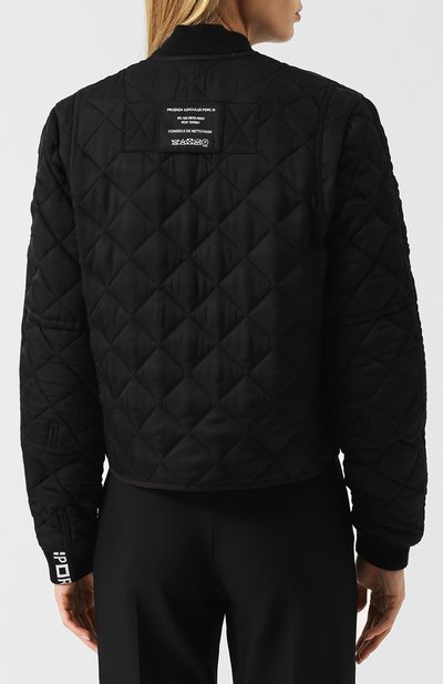 Стеганая куртка из вискозы PROENZA SCHOULER черного цвета по цене 52050 руб., арт. WL1832096-BY104S, фото 4 Стеганая куртка из вискозы PROENZA SCHOULER, арт. WL1832096-BY104S, фото 4