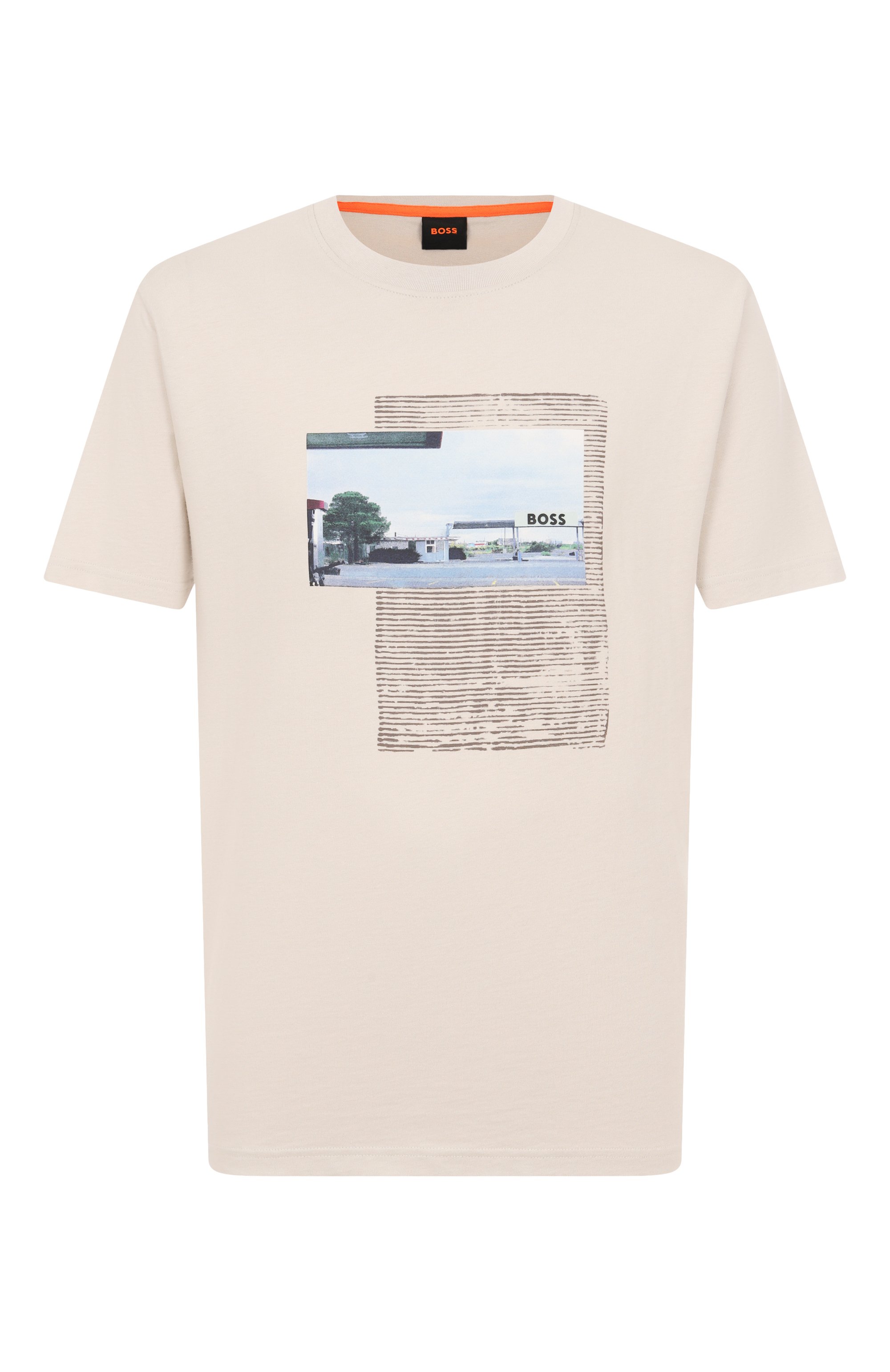 Хлопковая футболка BOSS ORANGE, арт. 50539180, фото 1