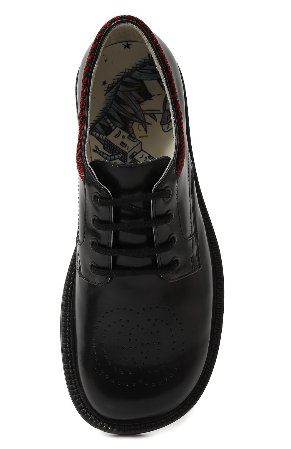 Кожаные дерби GUCCI, арт. 603718 D73O0, фото 4