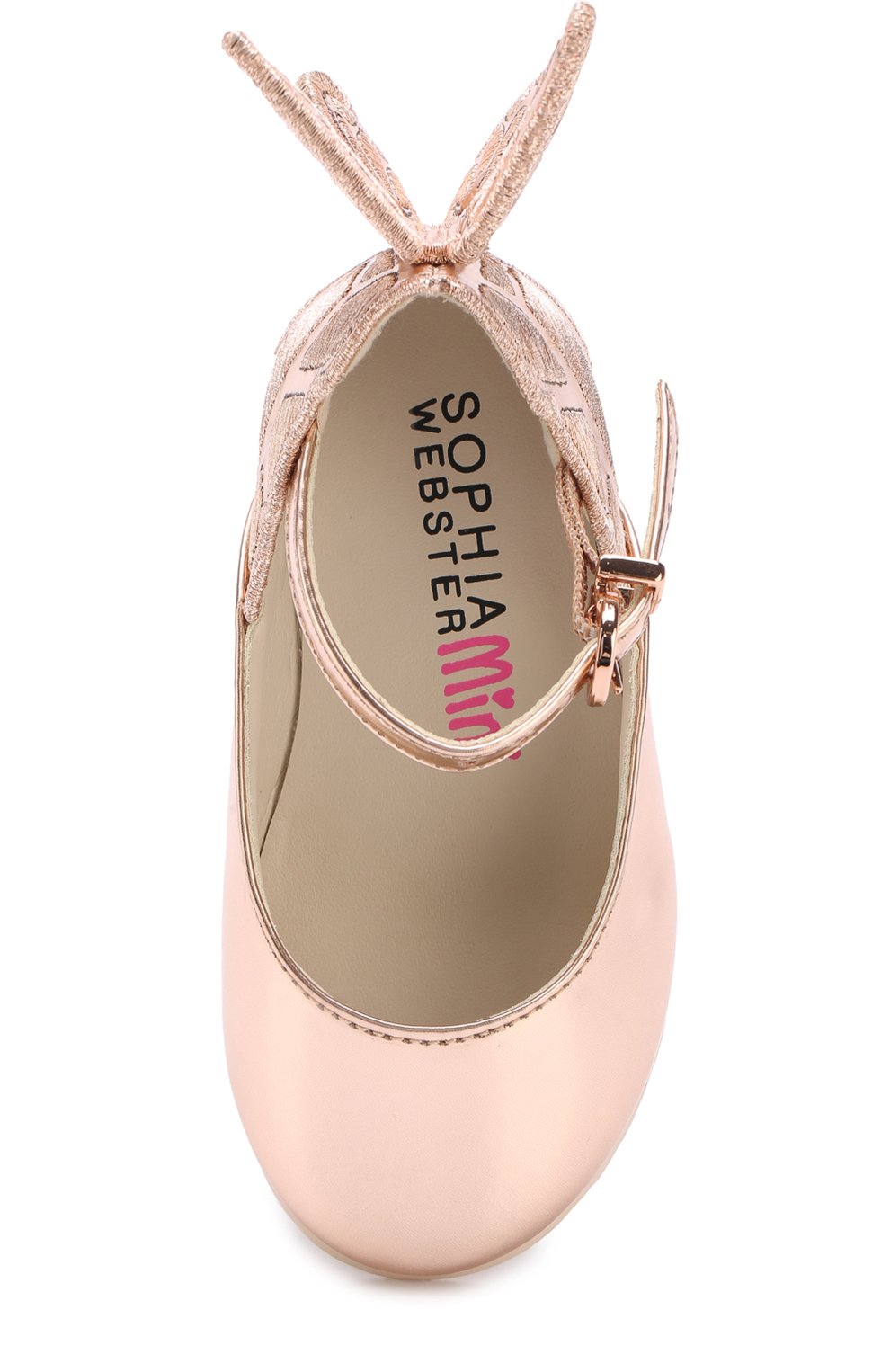 Туфли из металлизированной кожи с аппликацией SOPHIA WEBSTER MINI, арт. MAW16018, фото 4