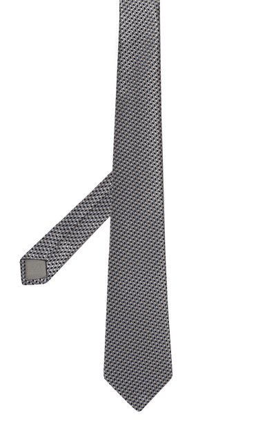 Шелковый галстук GIORGIO ARMANI светло-серого цвета по цене 21250 руб., арт. 360054/4R925, фото 3 Шелковый галстук GIORGIO ARMANI, арт. 360054/4R925, фото 3