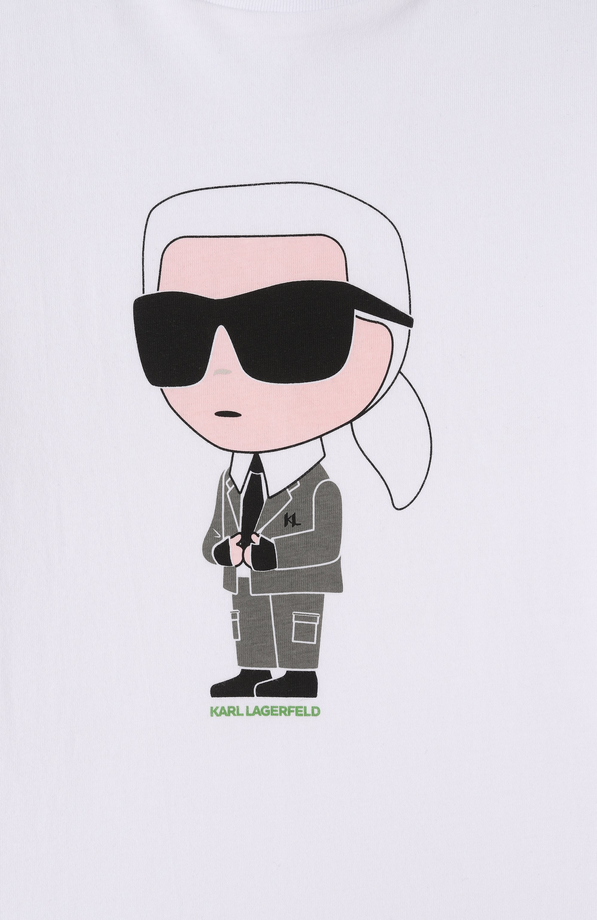 Хлопковая футболка KARL LAGERFELD KIDS, арт. Z30437, фото 3