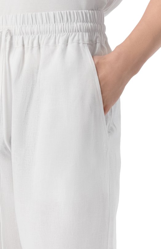 Брюки изо льна и вискозы HINNOMINATE HMABM01552 Белый  HMABM01552 Фото 5