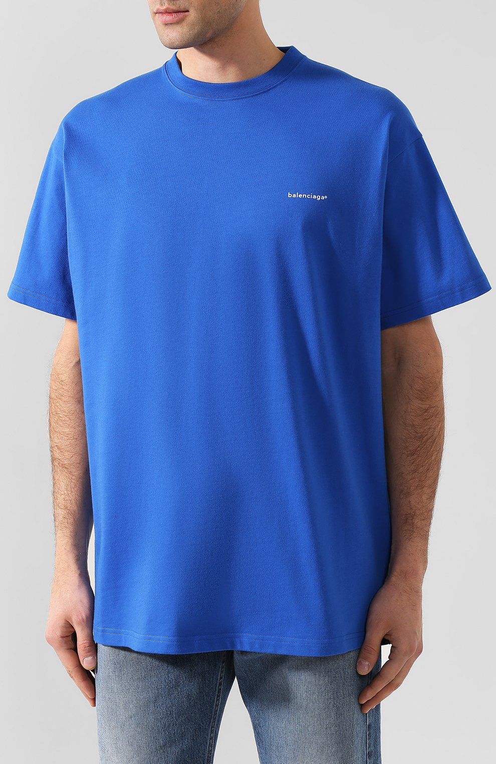 Хлопковая футболка BALENCIAGA, арт. 556150/TBV43, фото 3