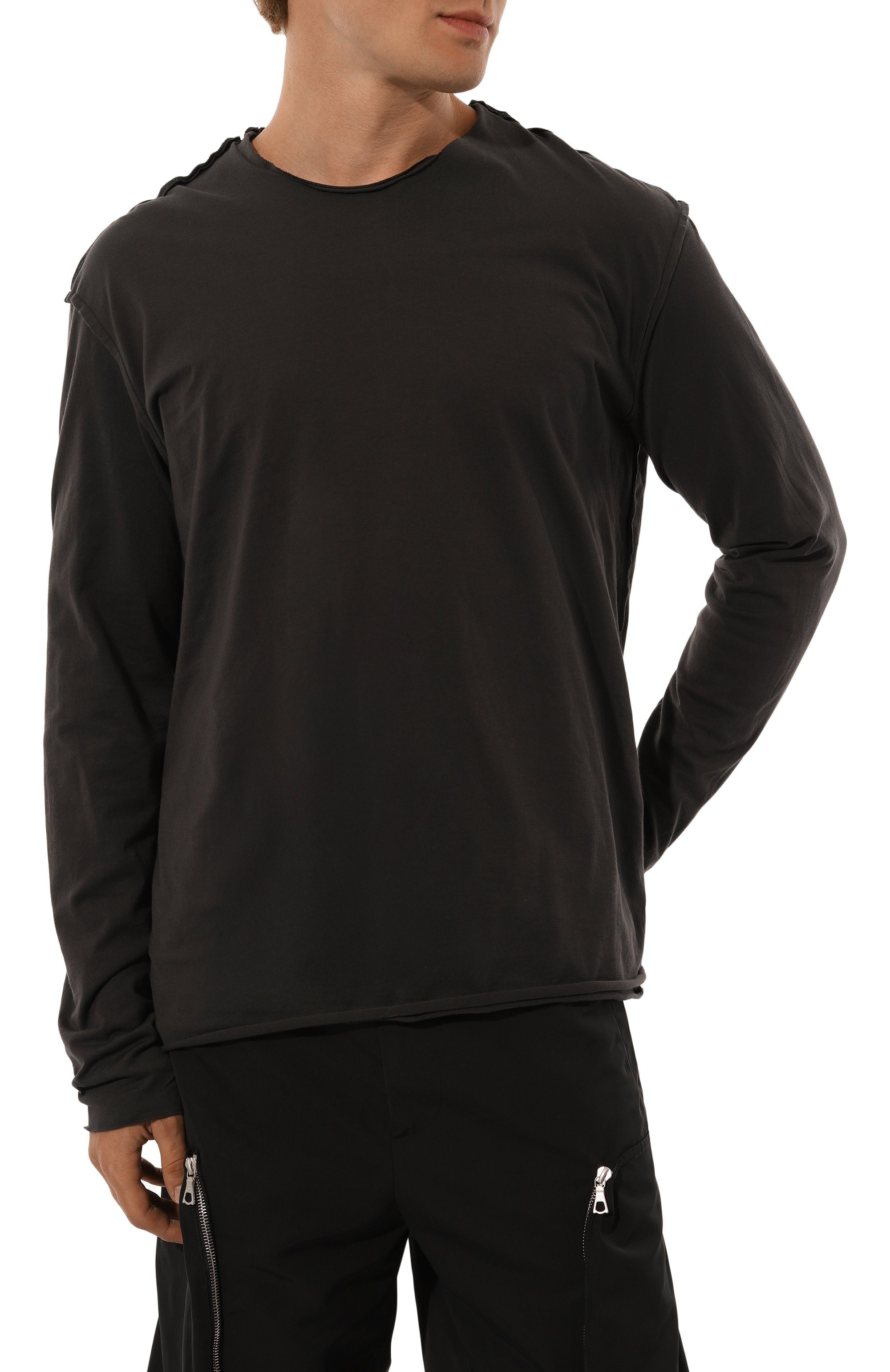 Хлопковый лонгслив ATTACHMENT, арт. AJ42-063, фото 3