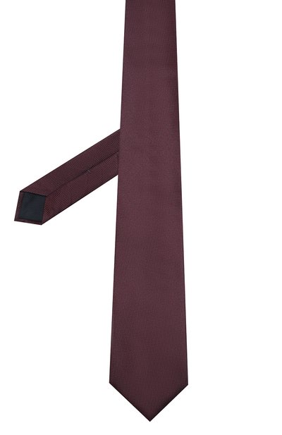 Шелковый галстук CORNELIANI бордового цвета по цене 15150 руб., арт. 84U302-9820314/00, фото 2 Шелковый галстук CORNELIANI, арт. 84U302-9820314/00, фото 2