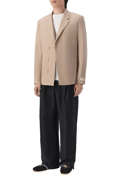 Пиджак изо льна и вискозы JACQUEMUS бежевого цвета по цене 109500 руб., арт. 26EJAM00111/AW00853, фото 2 Пиджак изо льна и вискозы JACQUEMUS, арт. 26EJAM00111/AW00853, фото 2