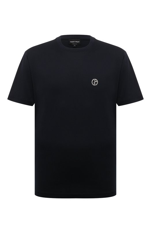 Хлопковая футболка Giorgio Armani 6RSM73/SJTKZ Синий 6RSM73/SJTKZ