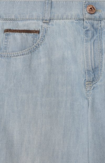 Джинсы BRUNELLO CUCINELLI голубого цвета по цене 49350 руб., арт. BH192P644B, фото 3 Джинсы BRUNELLO CUCINELLI, арт. BH192P644B, фото 3