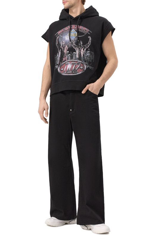 Хлопковое худи Dsquared2 S71GU0721/S25551 Чёрный  S71GU0721/S25551 Фото 2