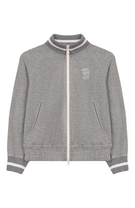 Бомбер из вискозы и хлопка BRUNELLO CUCINELLI, арт. BG930E892B