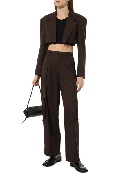 Топ из вискозы MRZ черного цвета по цене 37600 руб., арт. S23-0045, фото 2 Топ из вискозы MRZ, арт. S23-0045, фото 2