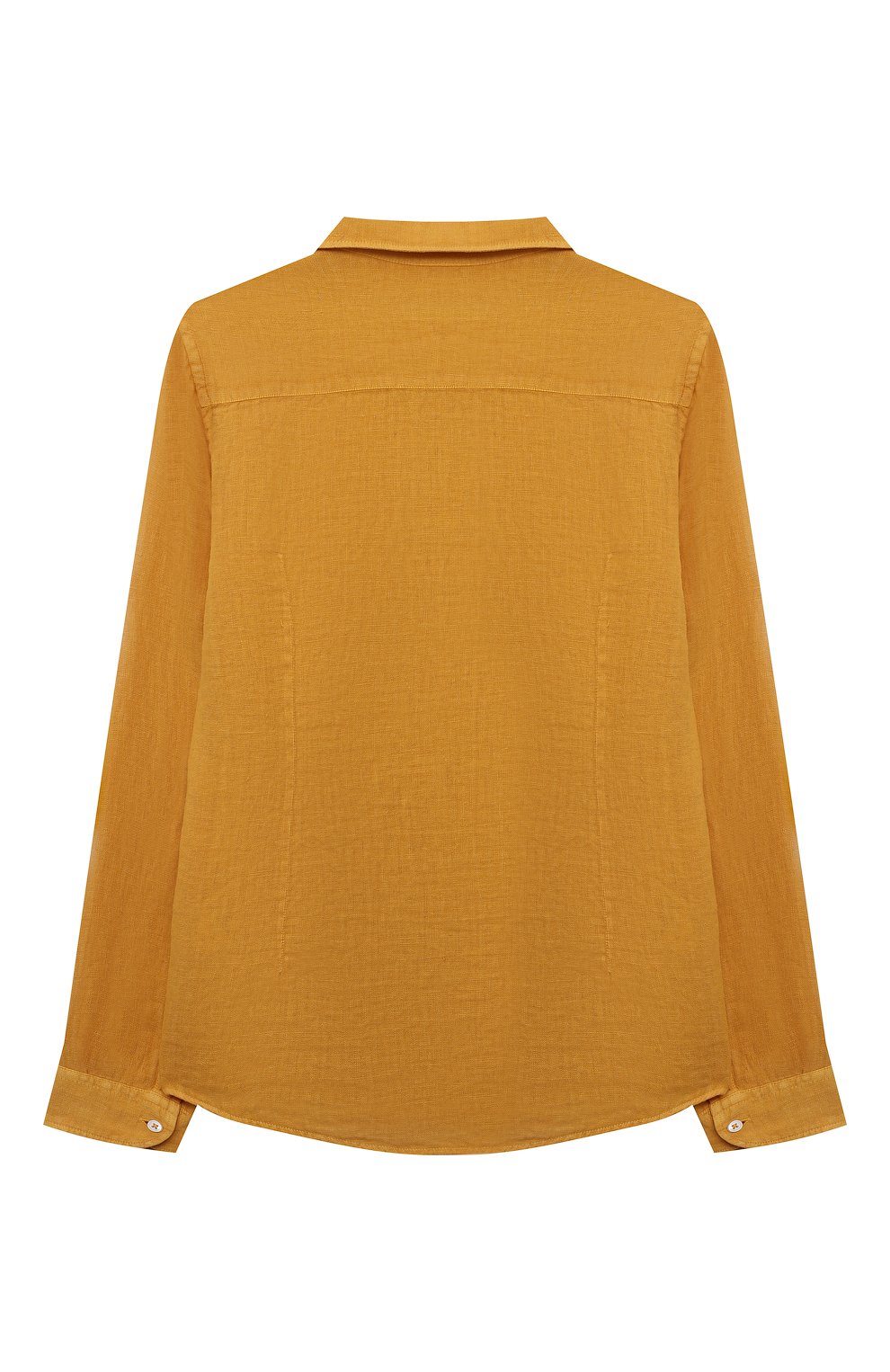 Льняная рубашка PAOLO PECORA MILANO горчичного цвета по цене 13150 руб., арт. PP3691/14-16, фото 2 Льняная рубашка PAOLO PECORA MILANO, арт. PP3691/14-16, фото 2