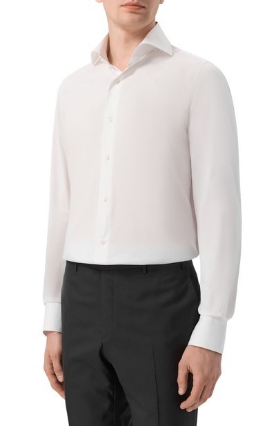 Хлопковая сорочка FINAMORE 1925 белого цвета по цене 46050 руб., арт. NAP0LI 1 EDUARD0 Z N/C0033, фото 3 Хлопковая сорочка FINAMORE 1925, арт. NAP0LI 1 EDUARD0 Z N/C0033, фото 3