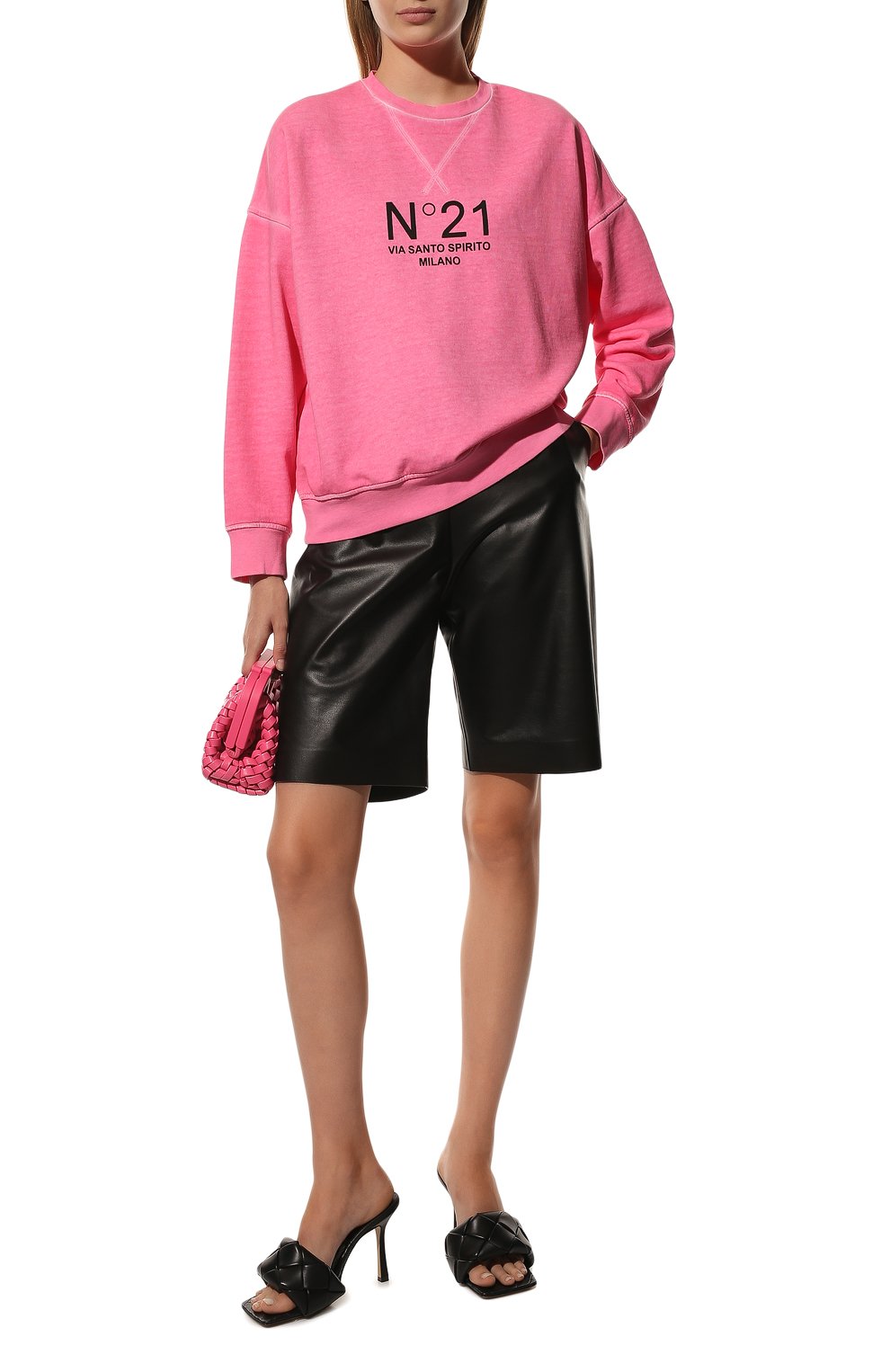 Хлопковый свитшот N21, арт. 22I N2M0/E031/6326, фото 2