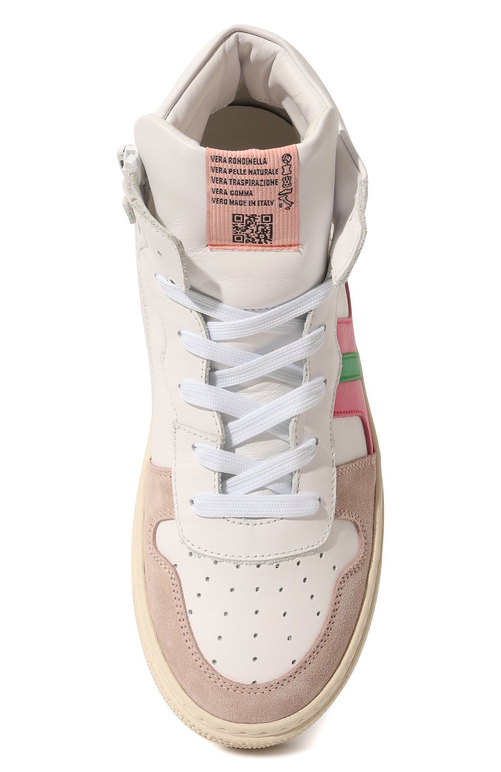 Высокие кеды из кожи RONDINELLA, арт. 11992-3I/37-41, фото 4