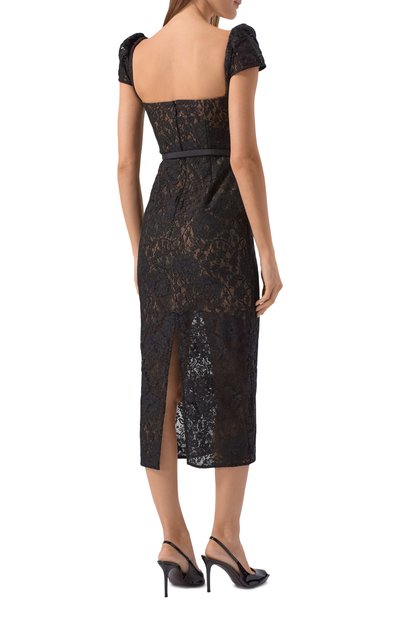 Платье из хлопка и вискозы SELF-PORTRAIT, арт. RS26173MAB, фото 3