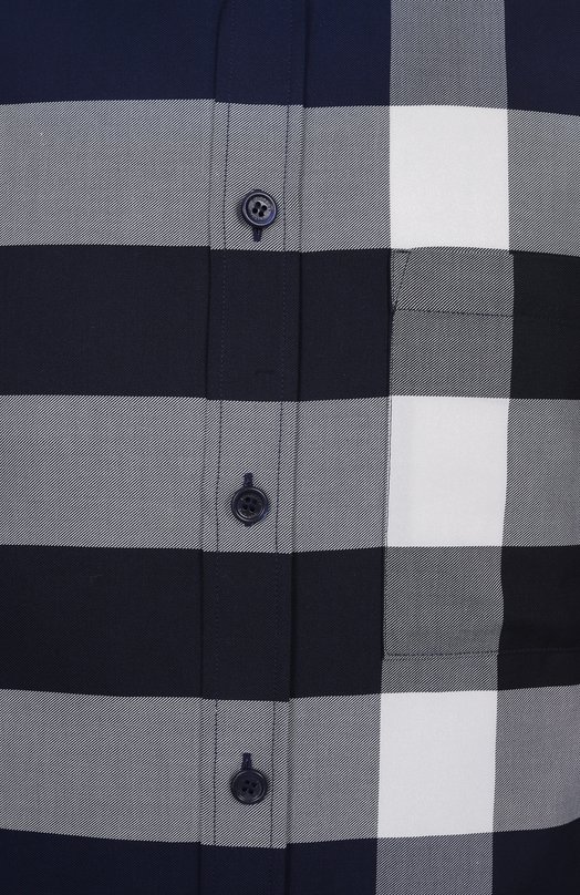 Хлопковая рубашка Burberry 8071536 Синий  8071536 Фото 6