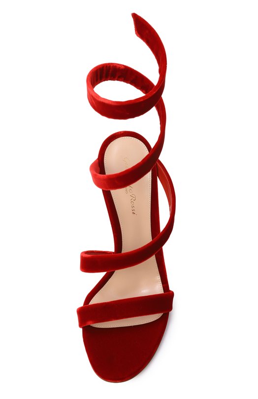 Бархатные босоножки Opera 105 Gianvito Rossi G30032.15RIC.VELTABS Красный  G30032.15RIC.VELTABS Фото 6