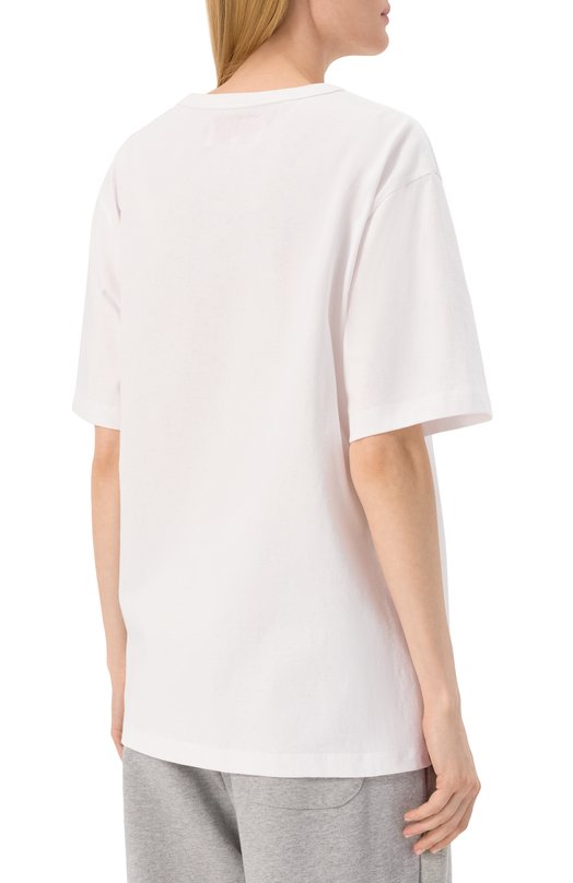 Хлопковая футболка AECA WHITE AWCMSSBDTTSST003C0.WHITE (M) Белый  AWCMSSBDTTSST003C0.WHITE (M) Фото 4