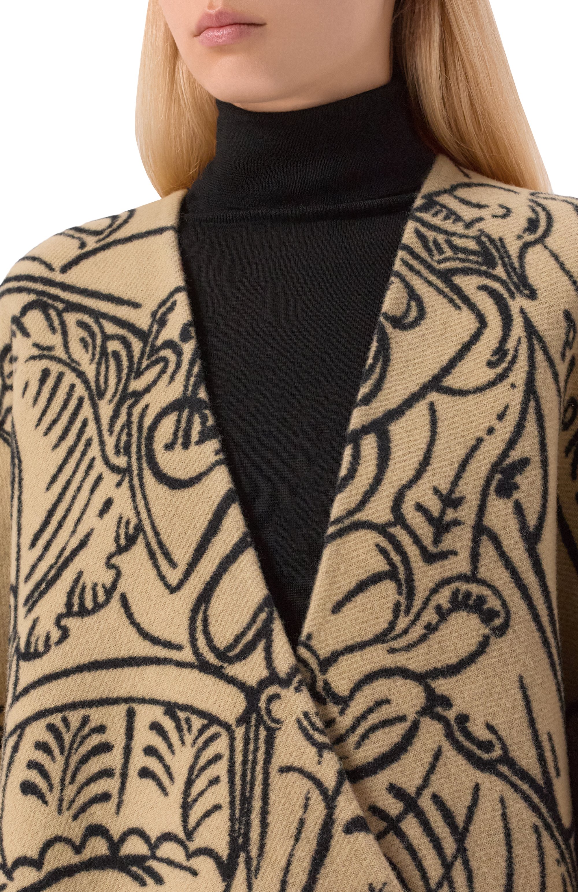 Шерстяная накидка BURBERRY разноцветного цвета по цене 168000 руб., арт. 8109626, фото 4 Шерстяная накидка BURBERRY, арт. 8109626, фото 4