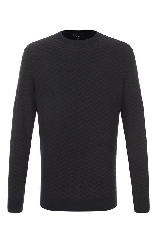 Шерстяной джемпер Giorgio Armani GM001957/AF19069 Синий GM001957/AF19069