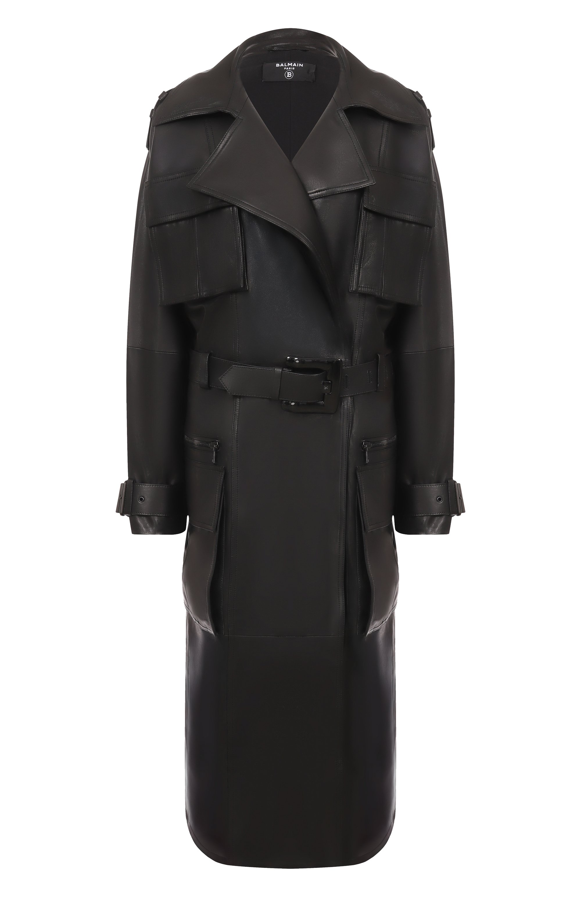 Кожаный тренч BALMAIN, арт. FF0TL188/LD63, фото 1