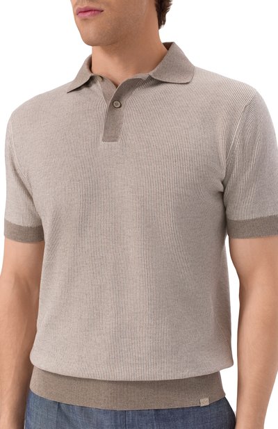 Поло из хлопка и кашемира PAUL&SHARK, арт. 25411604, фото 5