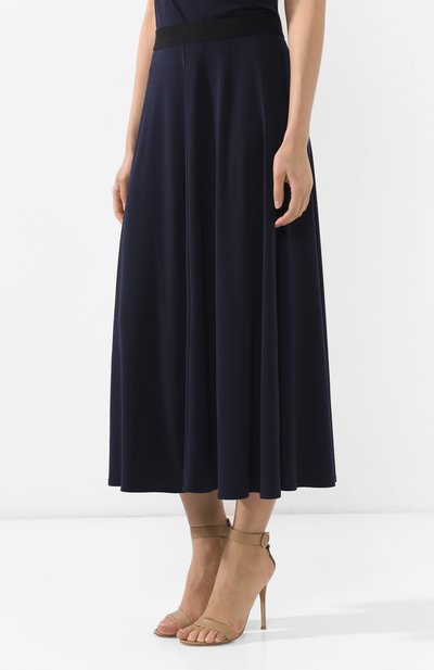 Юбка-миди BY MALENE BIRGER темно-синего цвета по цене 12650 руб., арт. Q55597142/SKI5002S91, фото 3 Юбка-миди BY MALENE BIRGER, арт. Q55597142/SKI5002S91, фото 3