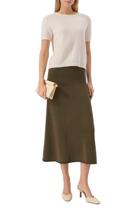 Кашемировая юбка Addicted MK015-1 Хаки  MK015-1 Фото 2