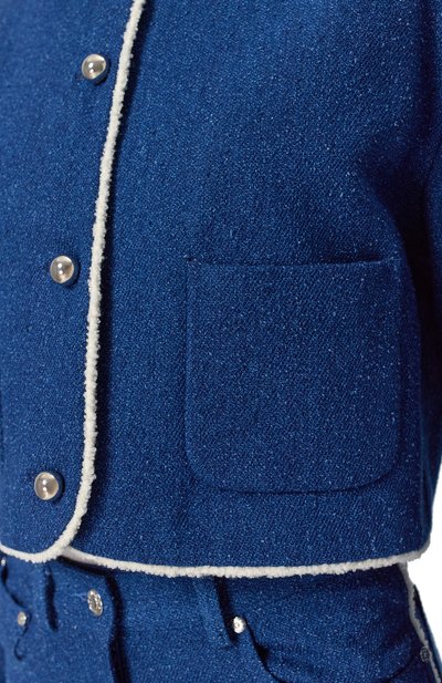 Твидовый жакет MSGM, арт. 3841MDG03/257112, фото 5