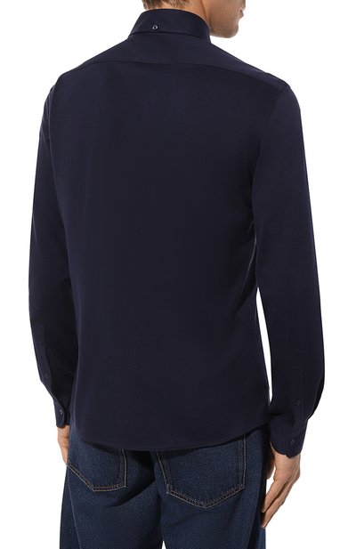 Хлопковая рубашка BRUNELLO CUCINELLI, арт. MTS406699, фото 4