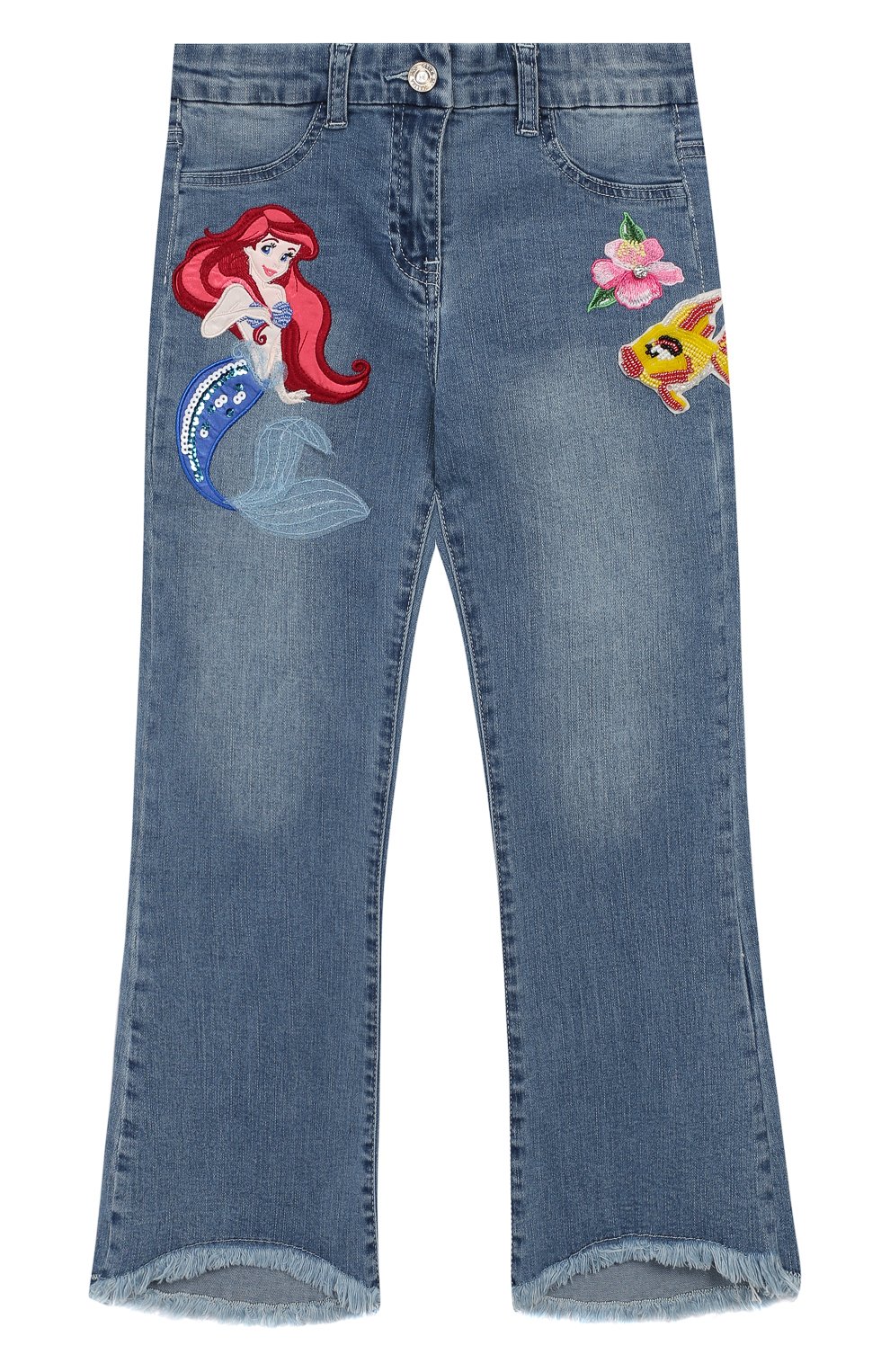 Джинсы с вышивкой MONNALISA, арт. 193417RH, фото 1