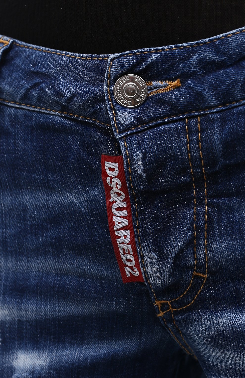 Джинсы DSQUARED2 синего цвета по цене 51850 руб., арт. S80LA0012/S30342, фото 6 Джинсы DSQUARED2, арт. S80LA0012/S30342, фото 6