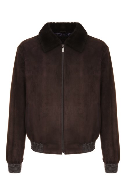 Мужской бомбер с воротником из овчины ZILLI, арт. AHIKH3M1008VFRI00