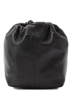 Женская сумка dumpling JIL SANDER черного цвета, арт. J07WG0090/P7365 | Фото 4 (Ремень/цепочка: На ремешке; Размер: mini; Материал: Натуральная кожа)