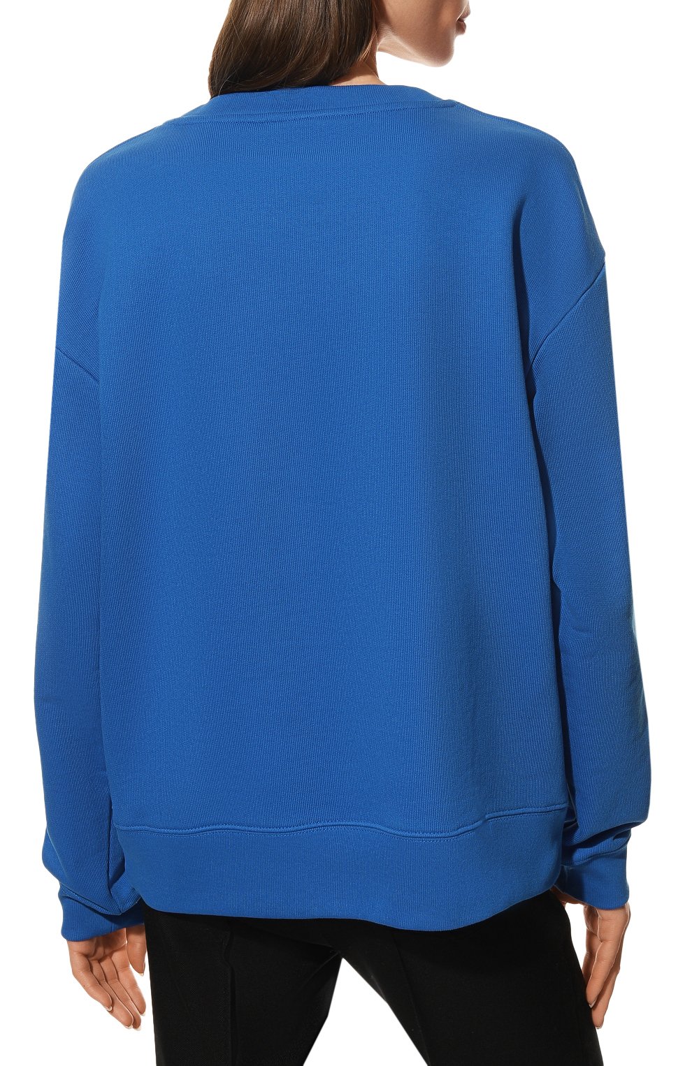 Хлопковый свитшот DRIES VAN NOTEN синего цвета по цене 34950 руб., арт. 222-011104-5615, фото 4 Хлопковый свитшот DRIES VAN NOTEN, арт. 222-011104-5615, фото 4